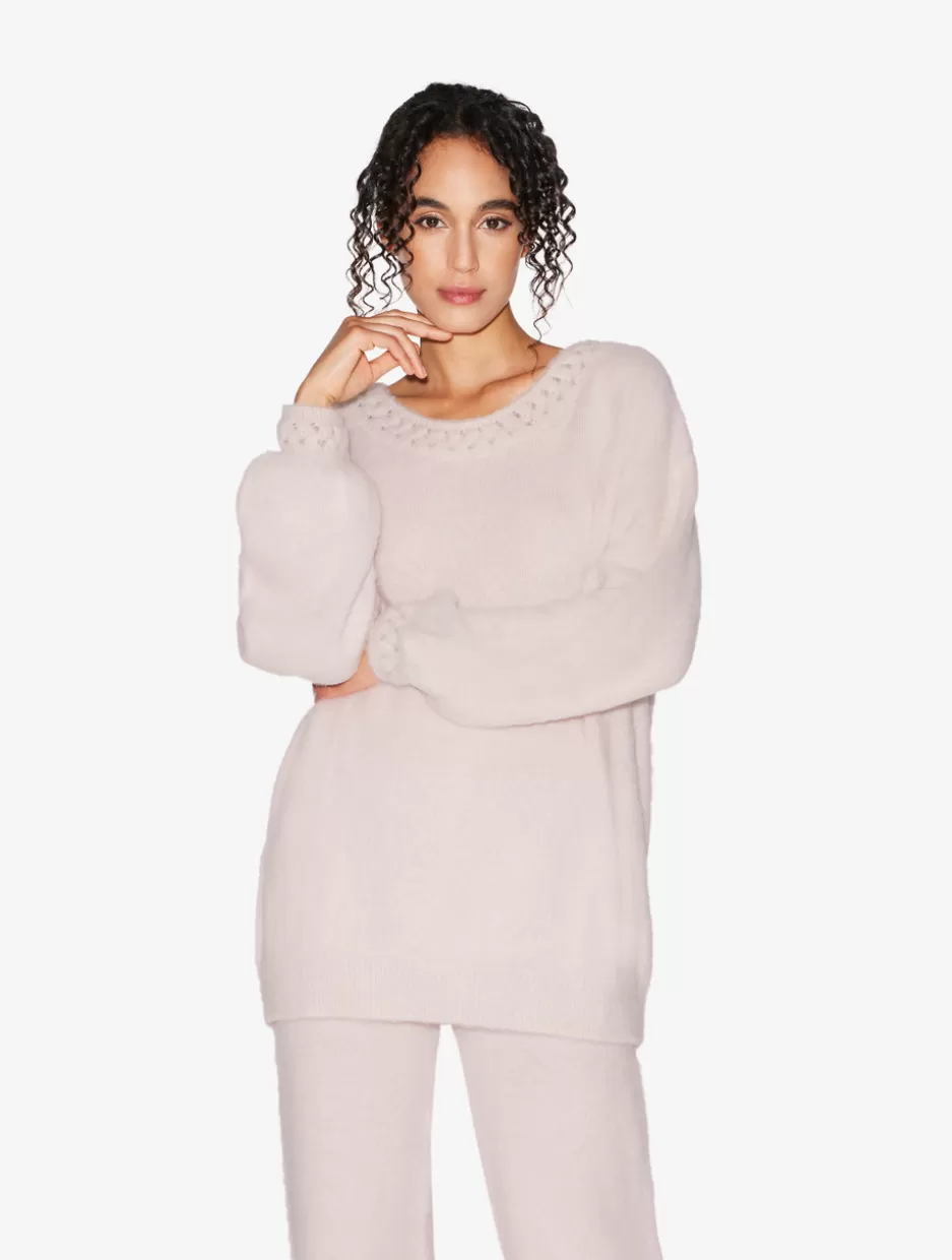 Loungewear-La Perla Alpaca Blend Sweater In Powder Pink