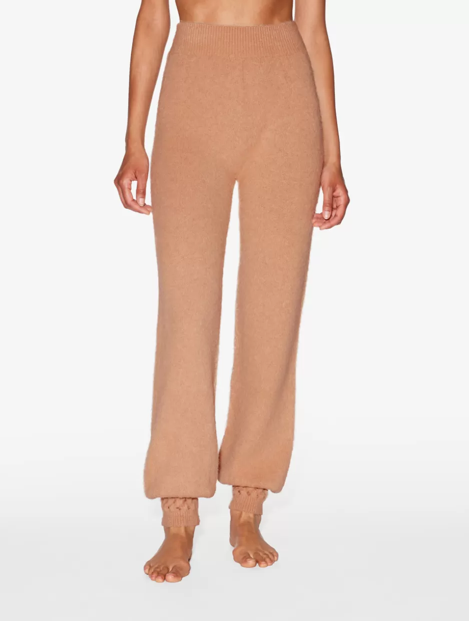 Loungewear | Sleep Shorts & Trousers-La Perla Alpaca Blend Trousers In Camel Brown