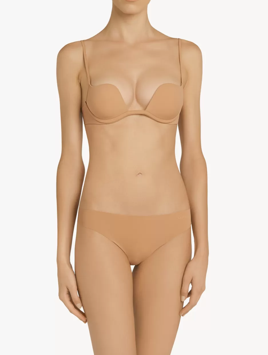 Brazilian | Shapewear-La Perla Amaretto-coloured Brazilian Briefs Nude