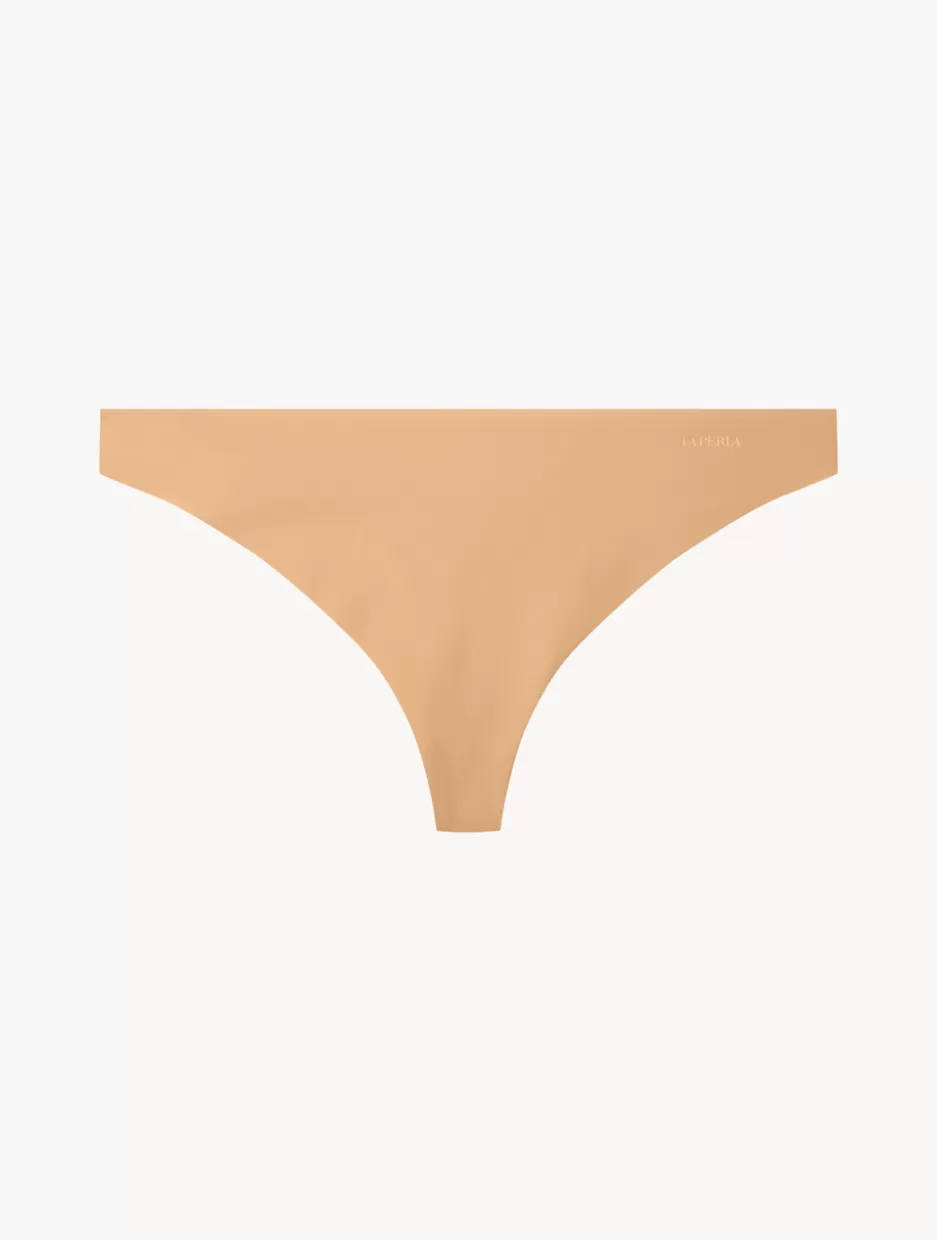 G string & Thong | Shapewear-La Perla Amaretto-coloured Thong Nude