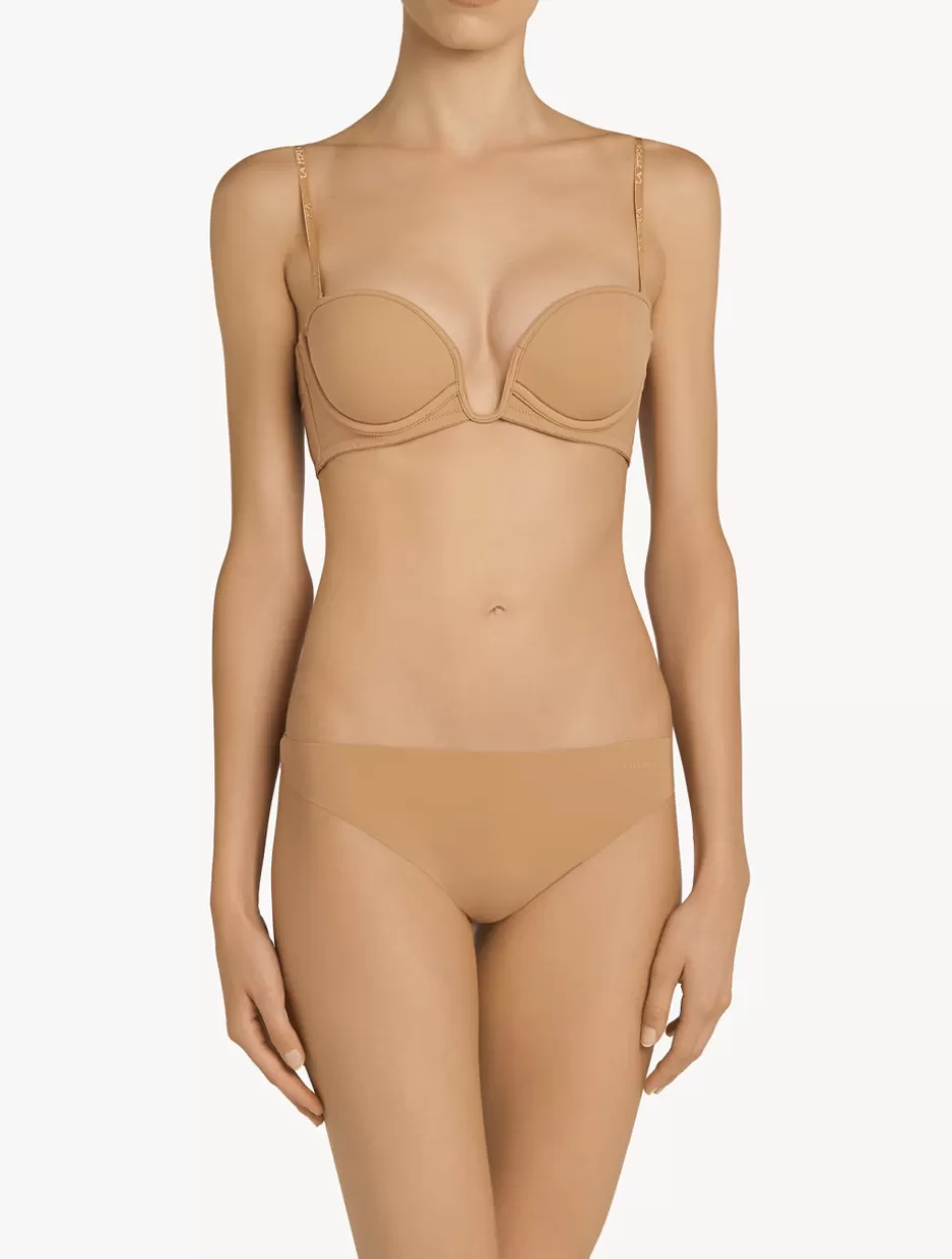 G string & Thong | Shapewear-La Perla Amaretto-coloured Thong Nude