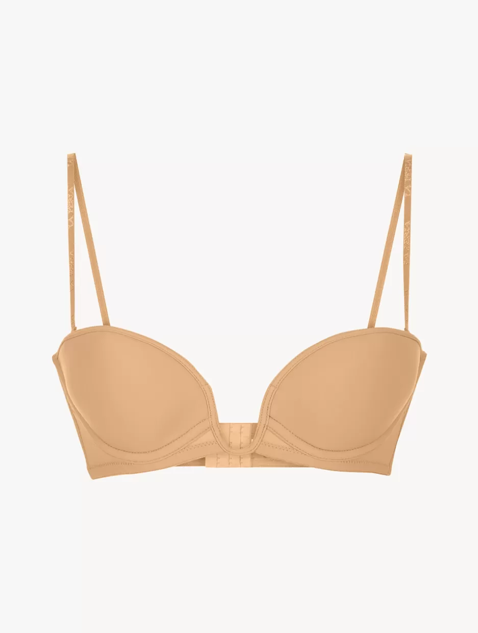 Bandeau | Padded-La Perla Amaretto-coloured Underwired Padded Bandeau U-bra Nude