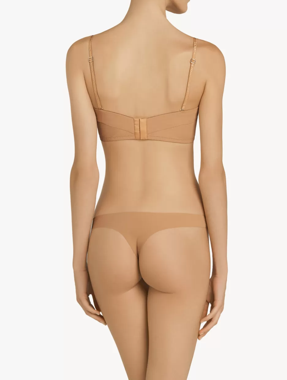 Bandeau | Padded-La Perla Amaretto-coloured Underwired Padded Bandeau U-bra Nude