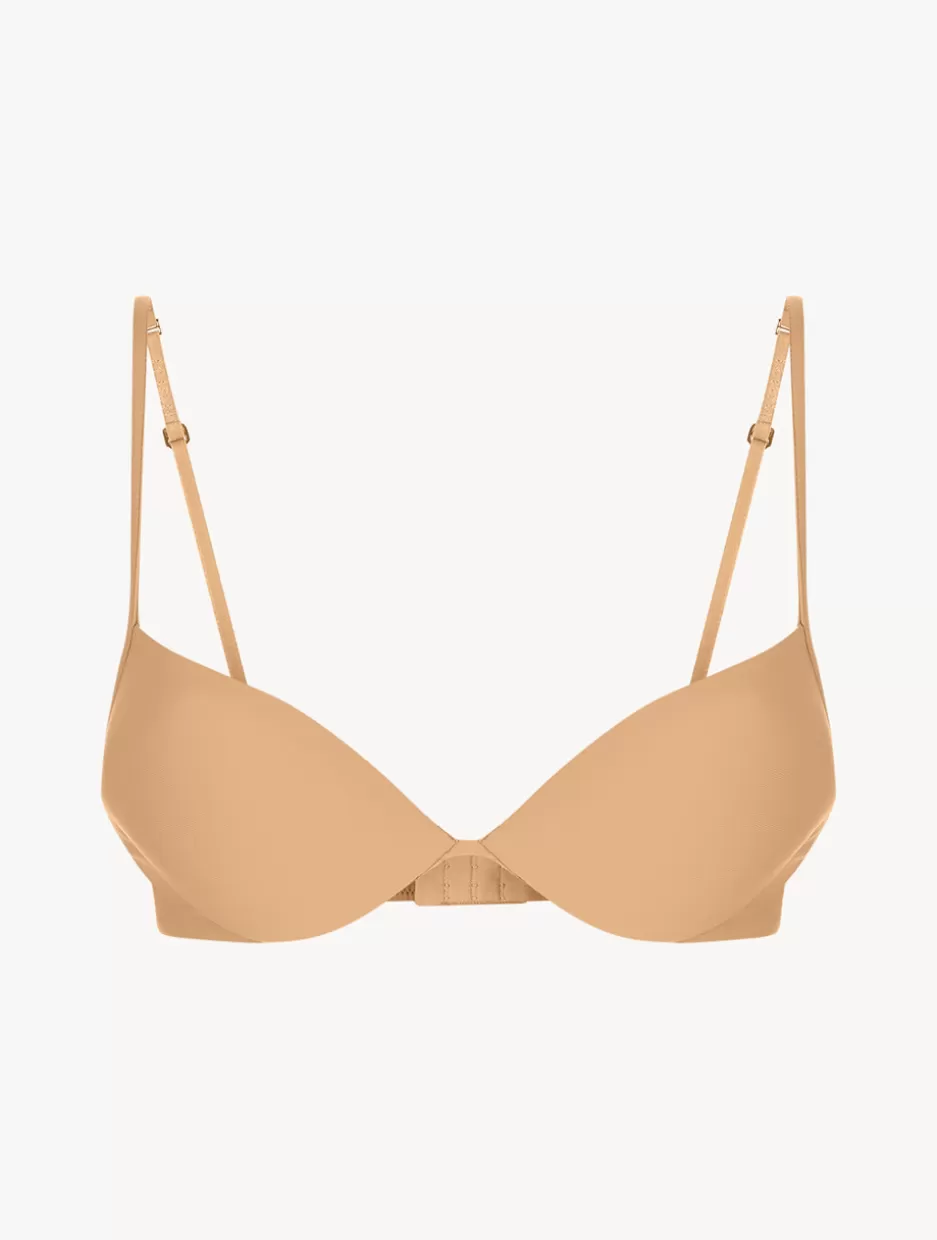 Padded | Push-Up-La Perla Amaretto-coloured Underwired Padded Push-up Bra Nude