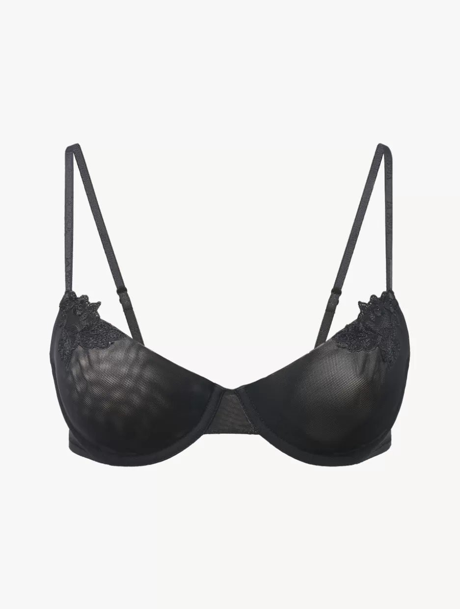 Balconette | Underwired-La Perla Balconette Bra In In Stretch Tulle Black