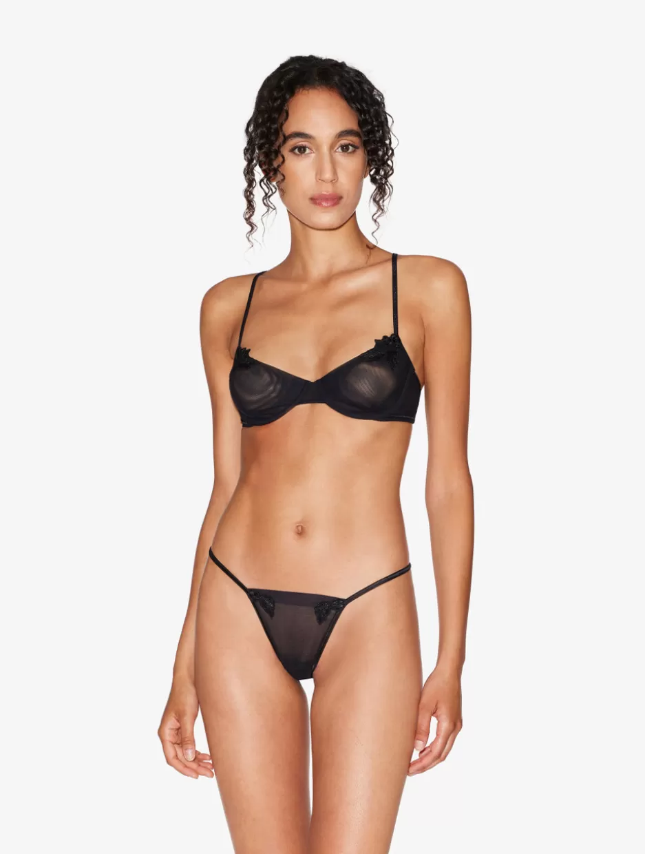 Balconette | Underwired-La Perla Balconette Bra In In Stretch Tulle Black