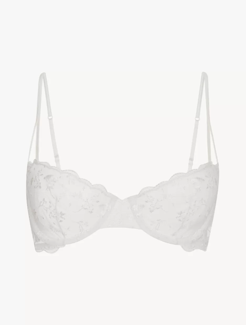 Balconette | Underwired-La Perla Balconette Bra In Lys With Embroidered Tulle OffWhite