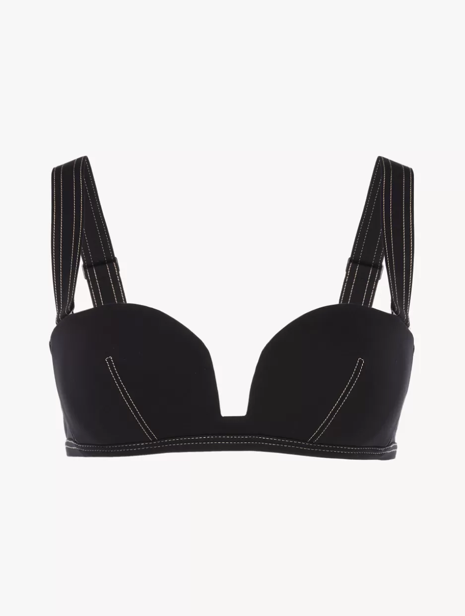 Bikinis-La Perla Bandeau Bikini Top In Black