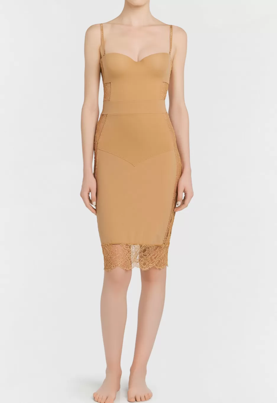 Shapewear | Slips & Dresses-La Perla Padded Underwired Dress Beige