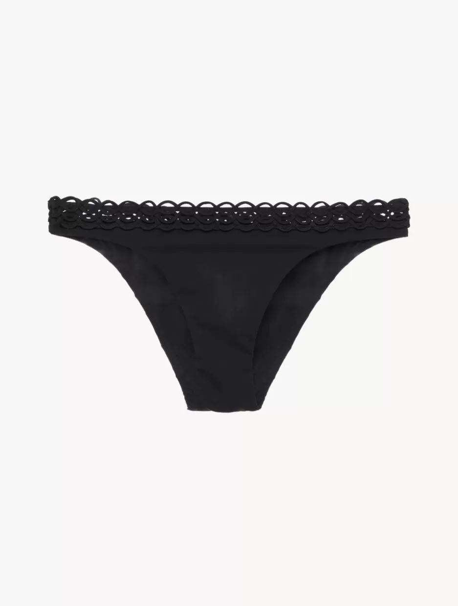 Bikinis-La Perla Bikini Brief In With Soutache Black