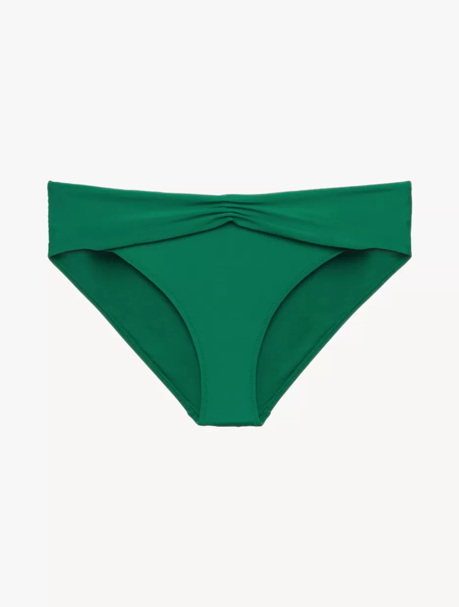 Bikinis-La Perla Bikini Brief In With Draped Waist Green