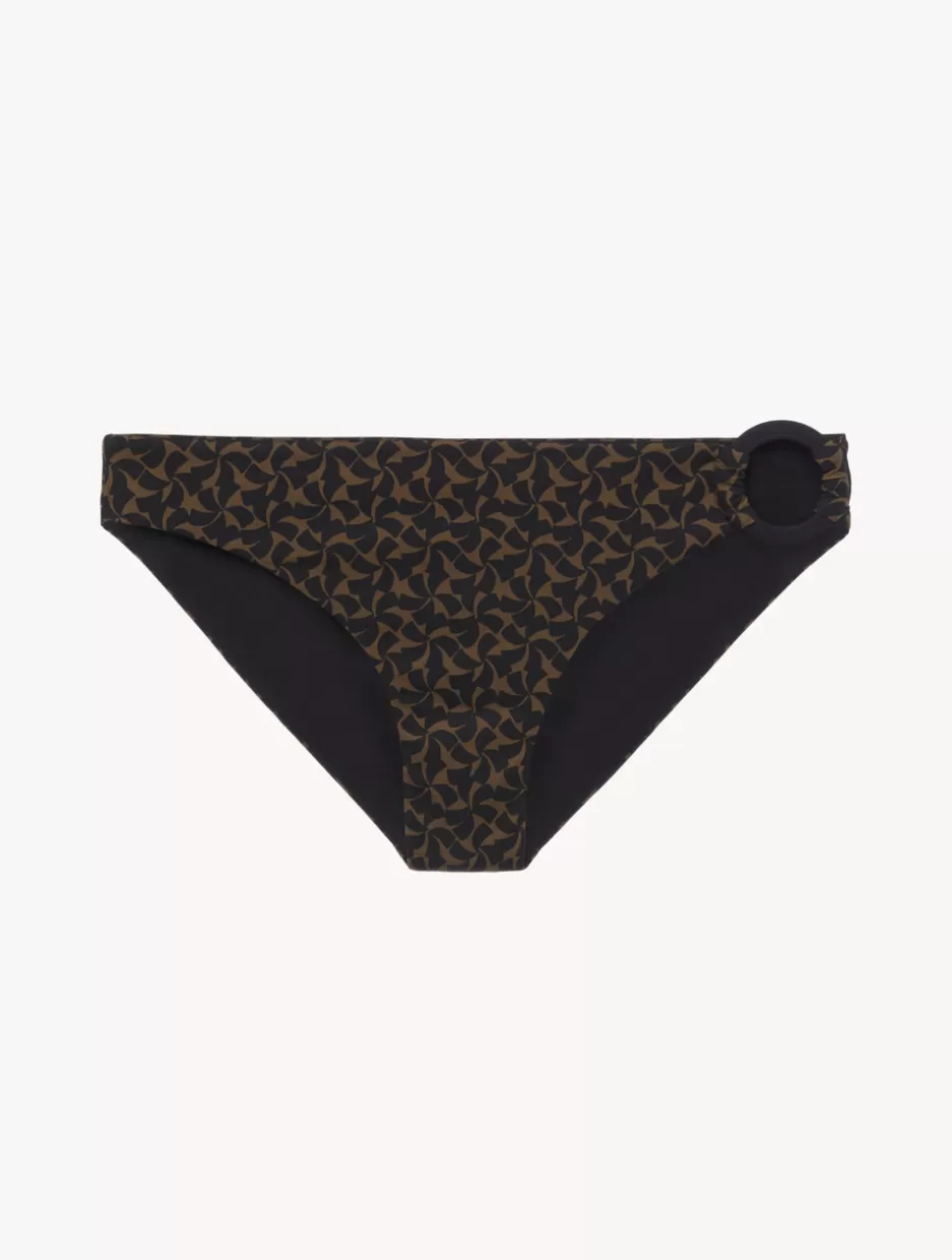 Bikinis-La Perla Bikini Briefs In Dark Green And Black Green&Black