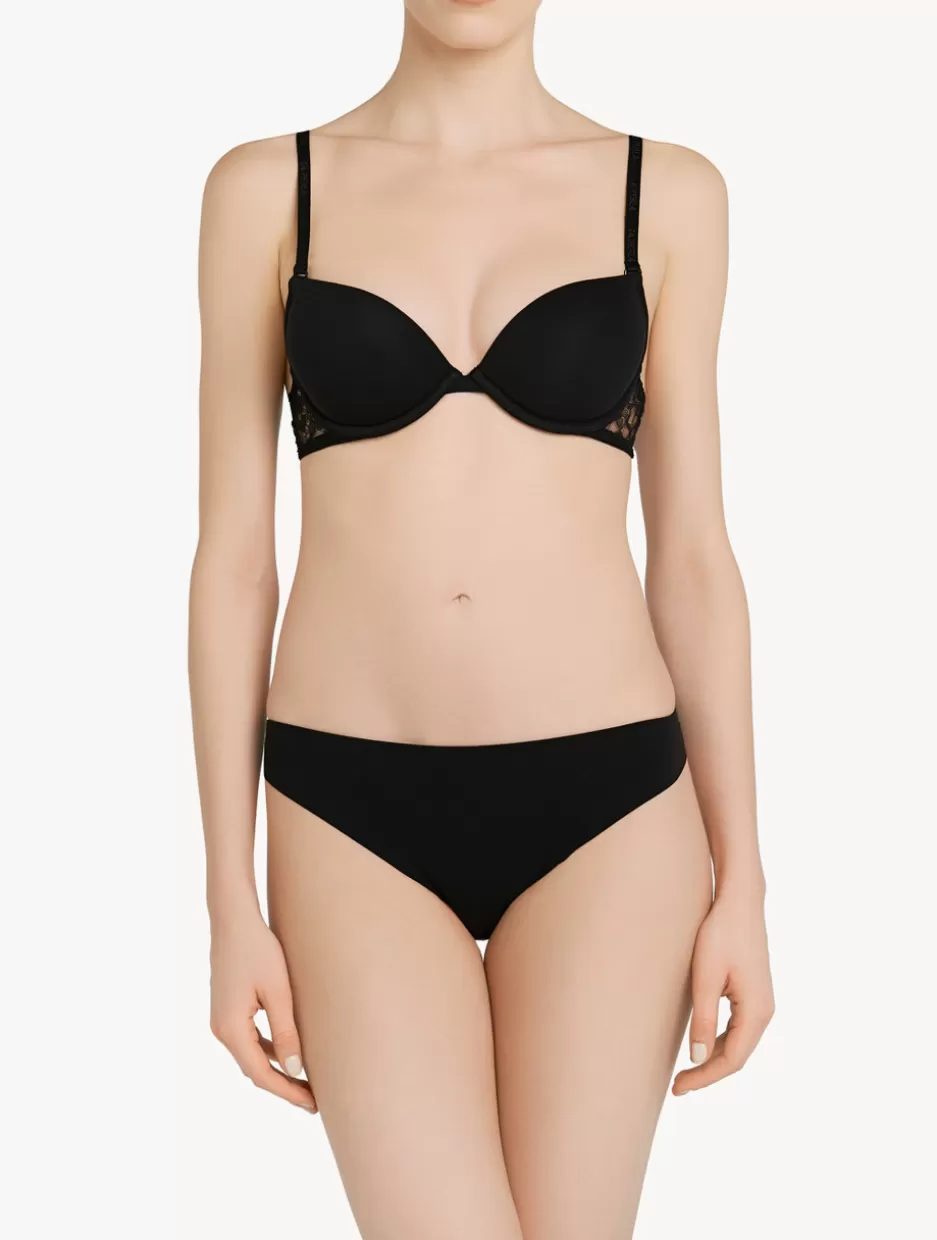 Brazilian | Shapewear-La Perla Brazilian Brief With Chantilly Lace Black