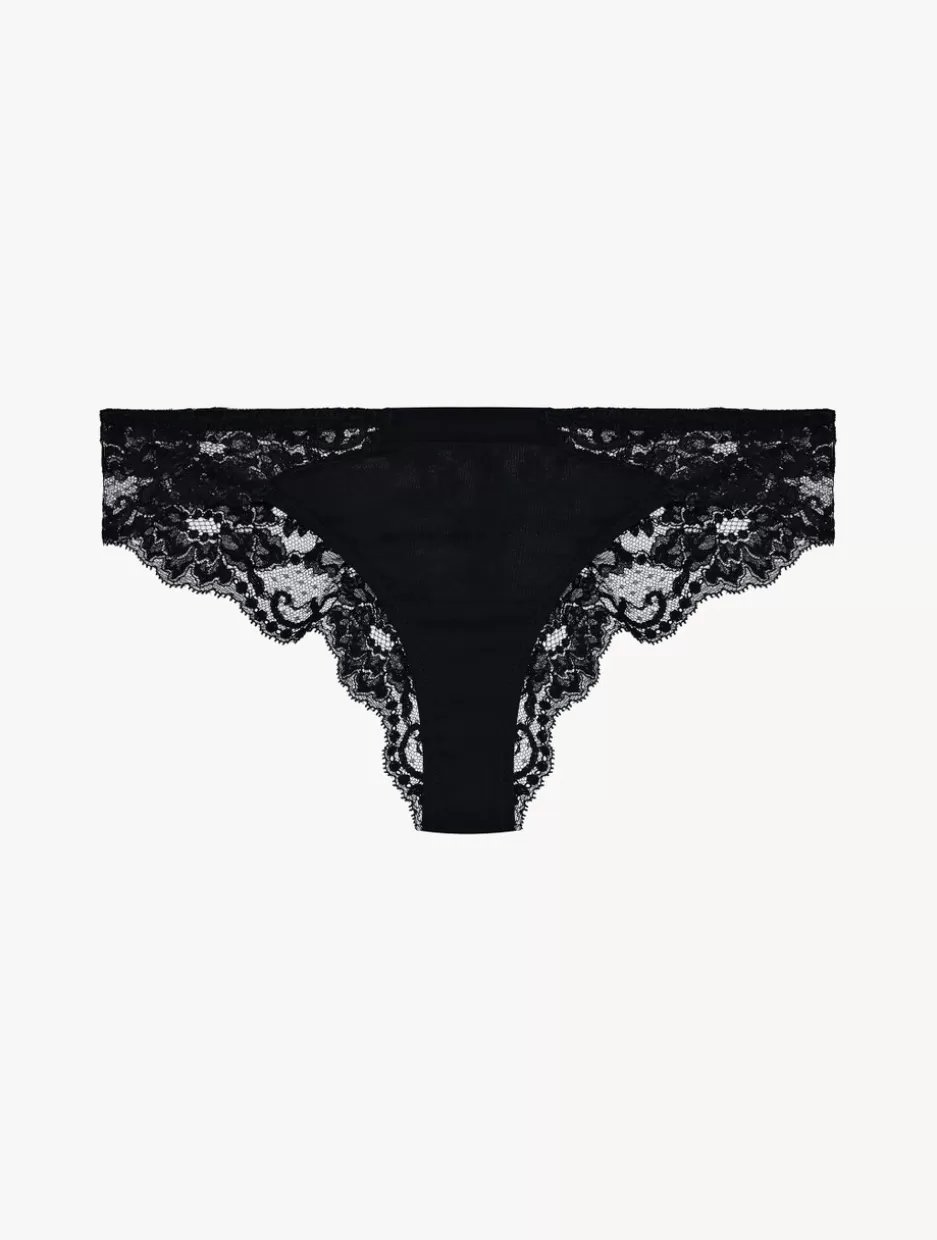 Brazilian-La Perla Cotton Brazilian Briefs Black