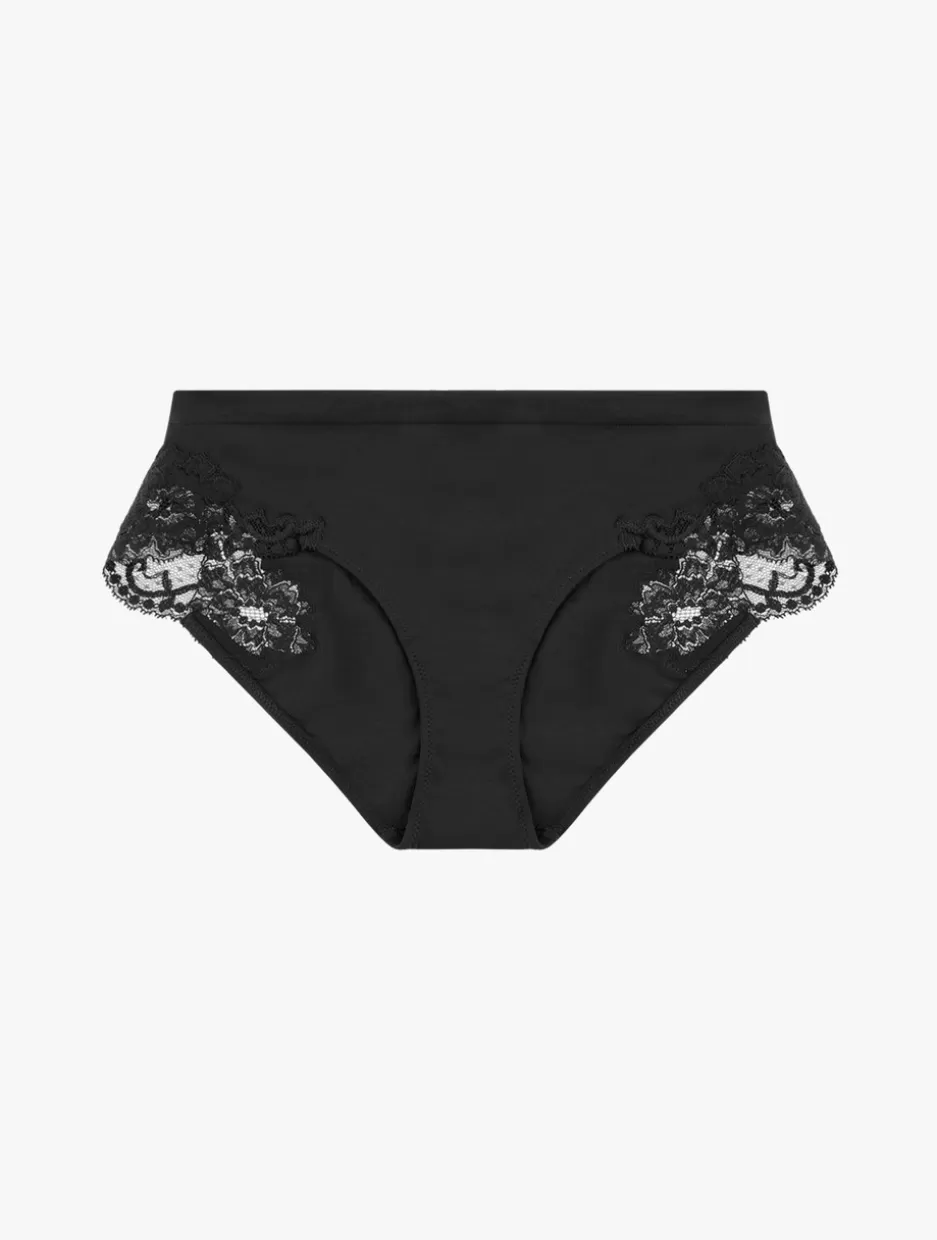 Mid-rise-La Perla Cotton Mid-rise Briefs Black