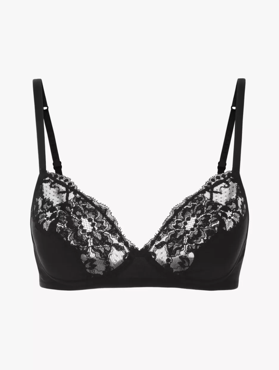 Wireless-La Perla Cotton Non-wired Bra Black