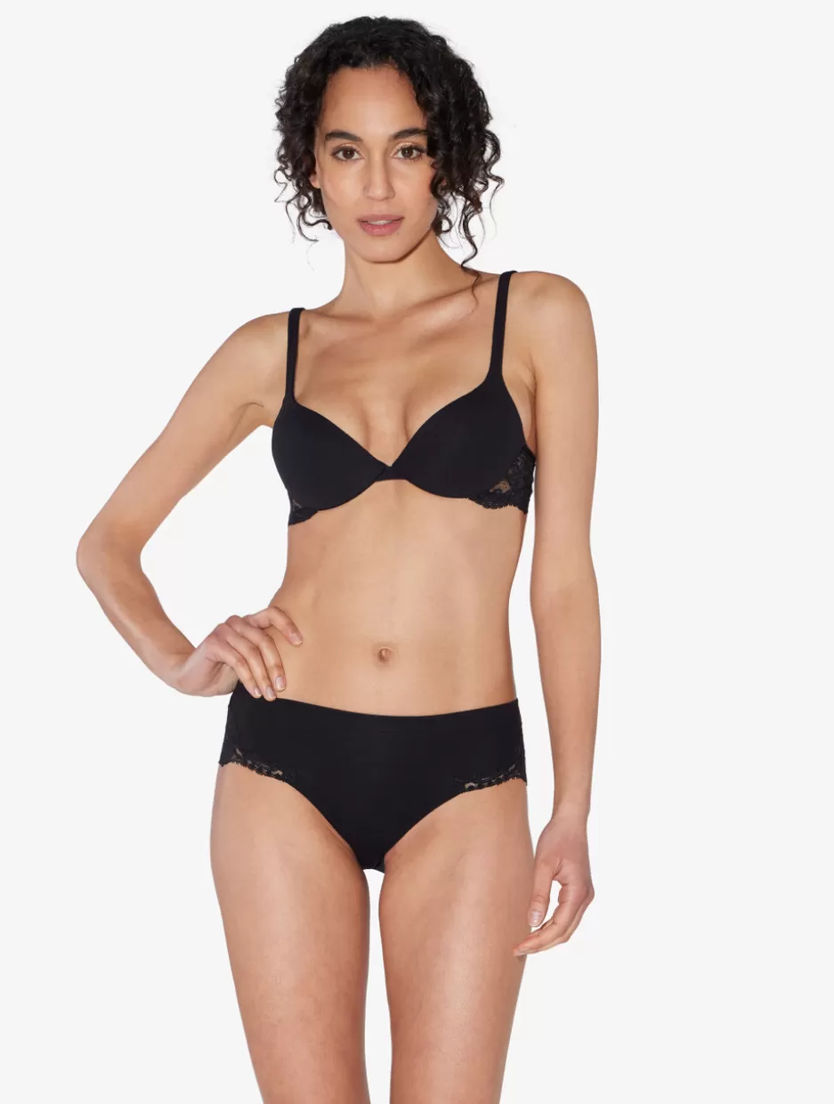 Padded | Push-Up-La Perla Cotton Push-up Bra Black