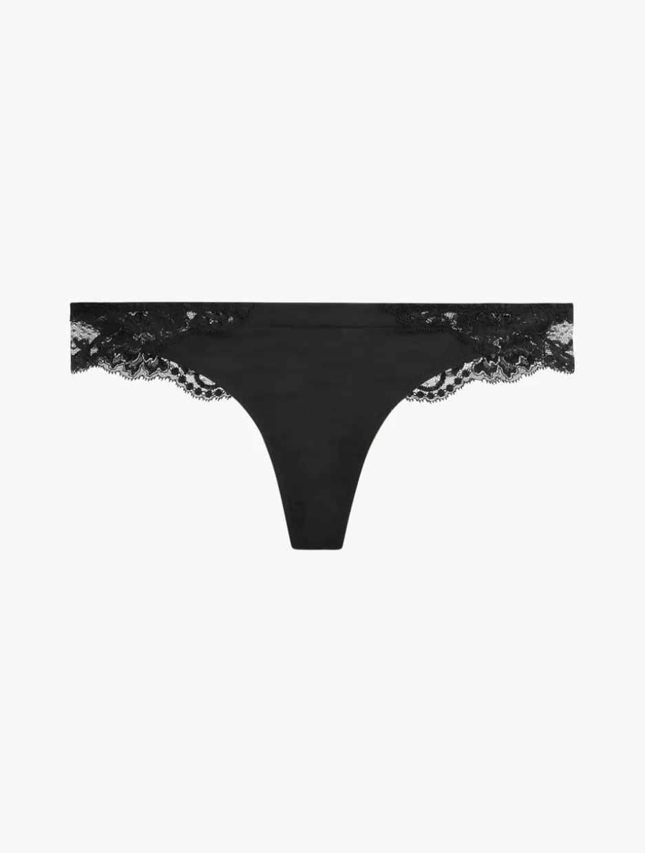 G string & Thong-La Perla Cotton Thong Black