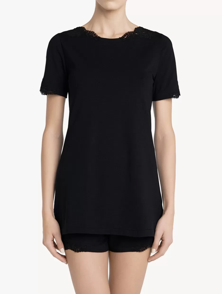 Camisoles | Pajamas-La Perla Cotton T-shirt Black