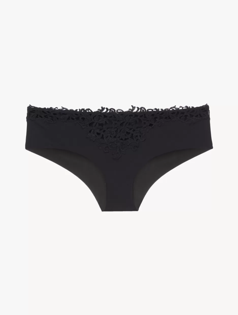 Hipster-La Perla Hipster Briefs With Macramé Black