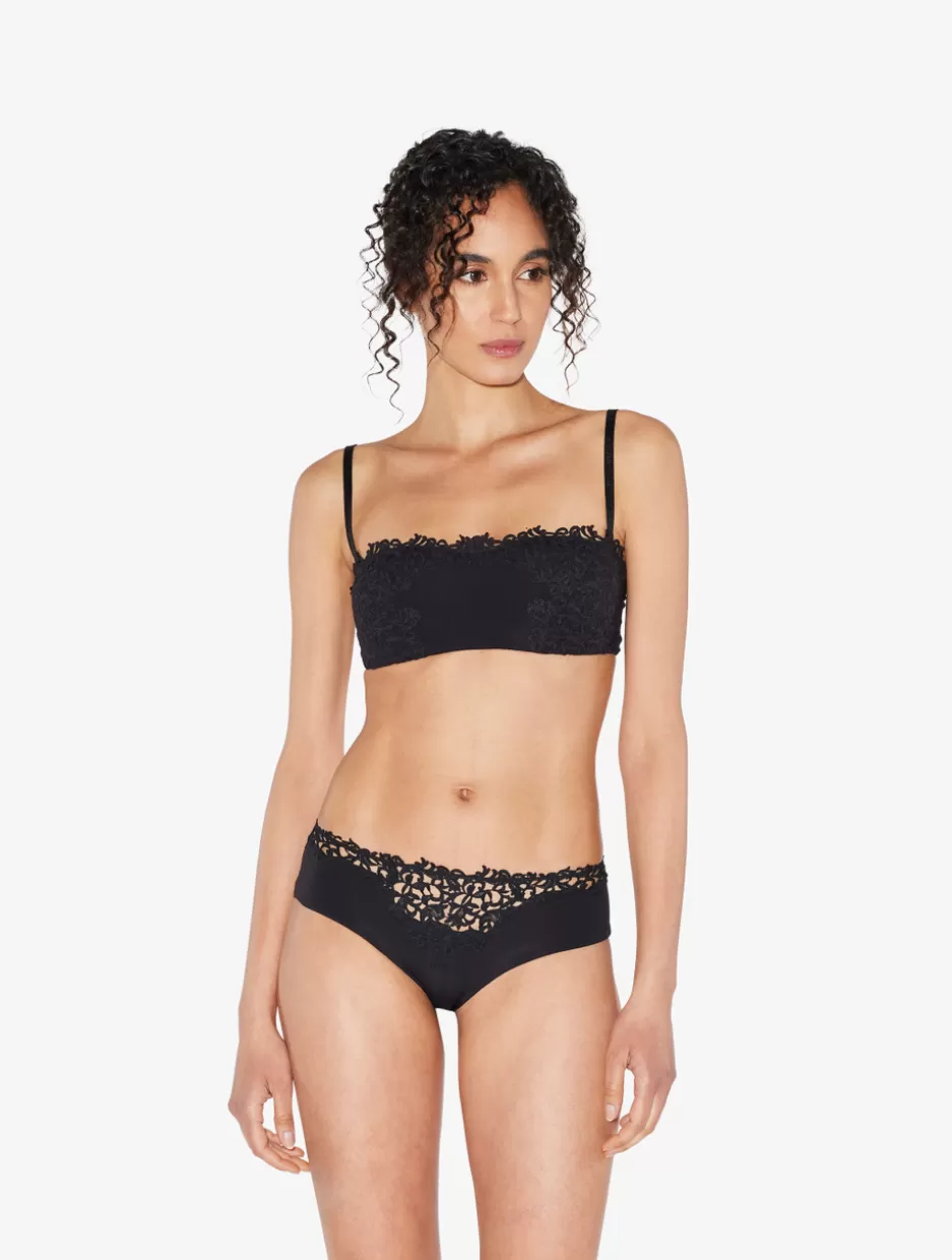 Hipster-La Perla Hipster Briefs With Macramé Black