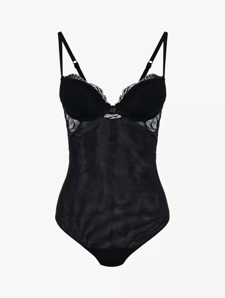 Bodysuits & Bustiers-La Perla Lace Bodysuit Black