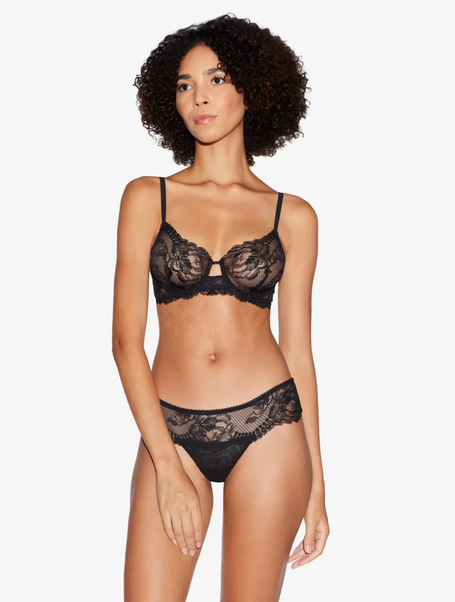 Underwired-La Perla Lace Underwired Bra Black