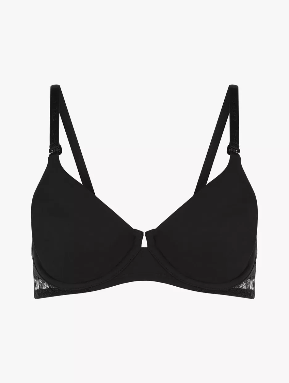 Underwired | Shapewear-La Perla Lycra Underwired Bra With Chantilly Lace Black