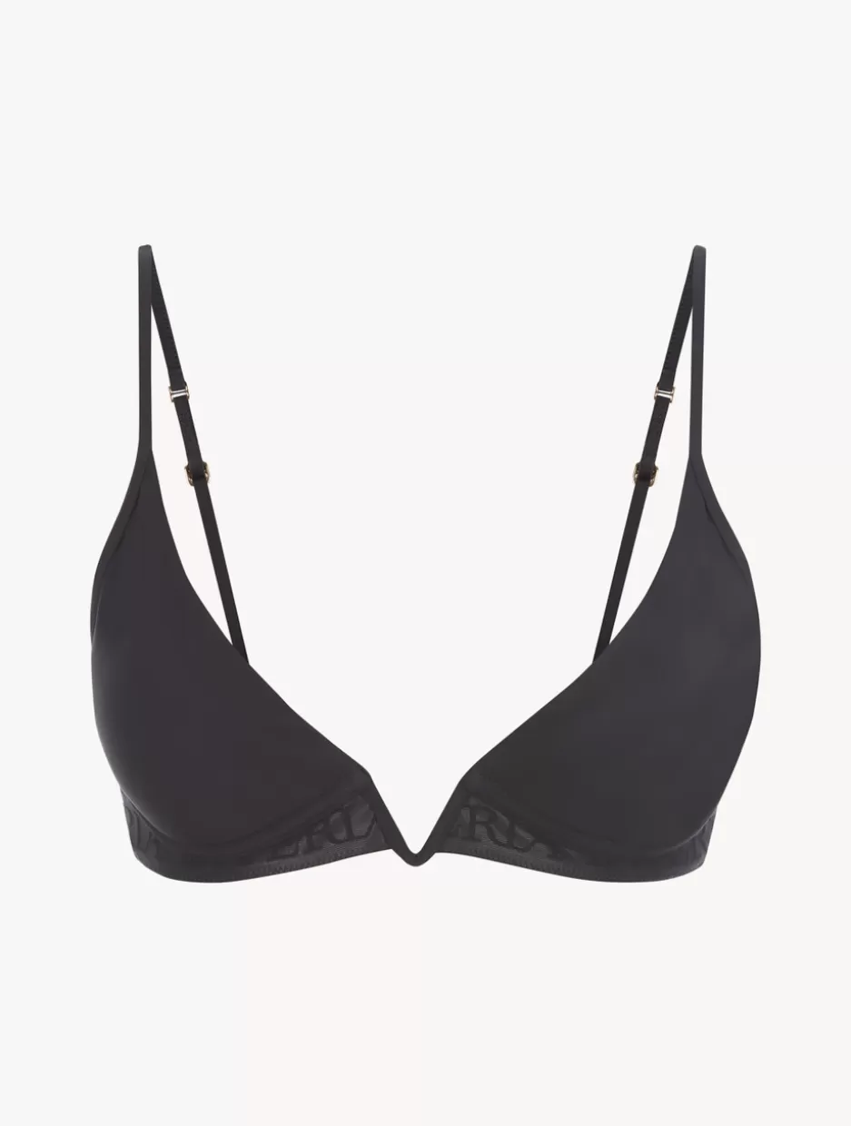 Bralette | Padded-La Perla Non-wired Padded Triangle V-bra Black