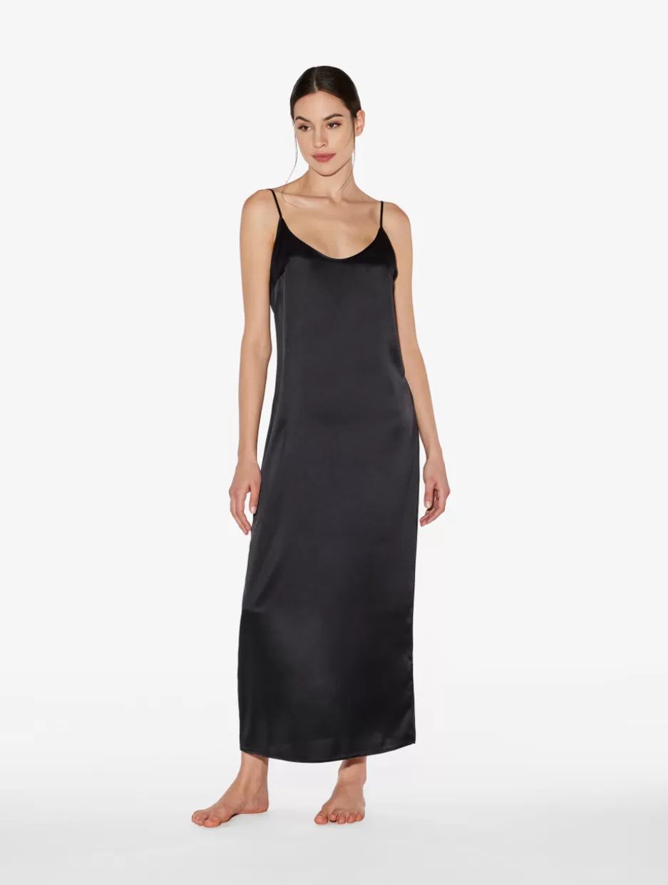 Slips & Dresses | Silk Sleepwear-La Perla Silk Long Slip Black