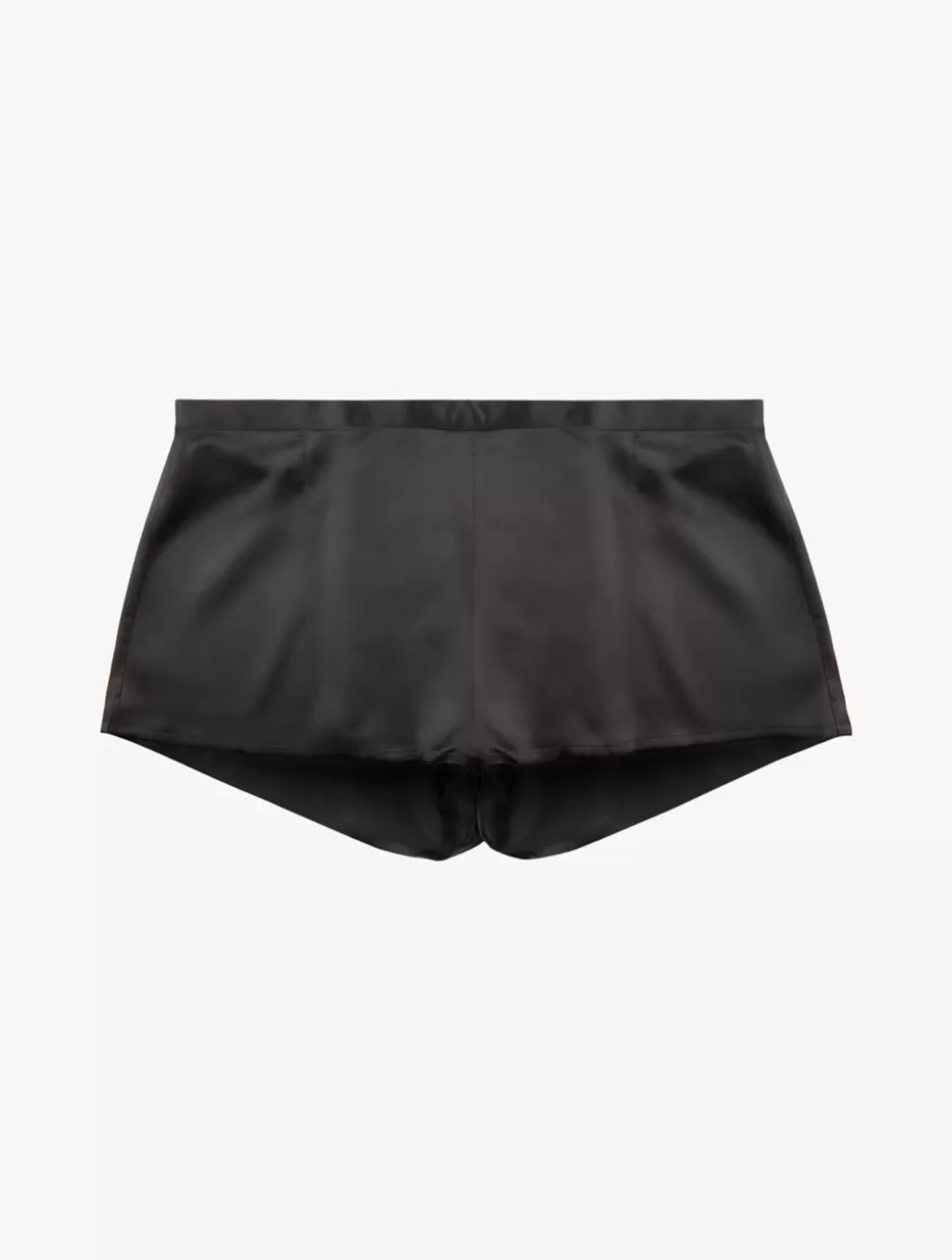 Pajamas | Sleep Shorts & Trousers-La Perla Silk Pajama Shorts Black