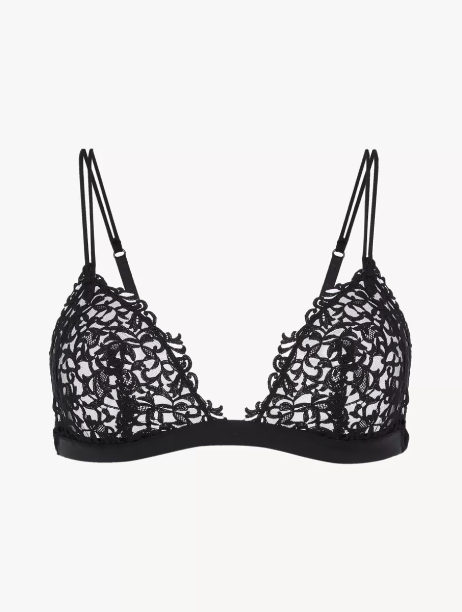 Triangle | Wireless-La Perla Triangle Bra With Macramé Black