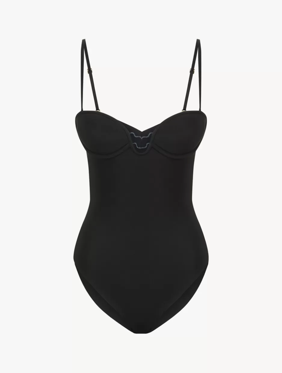 Bodysuits & Bustiers | Shapewear-La Perla Underwired Padded U-bra Bodysuit Black