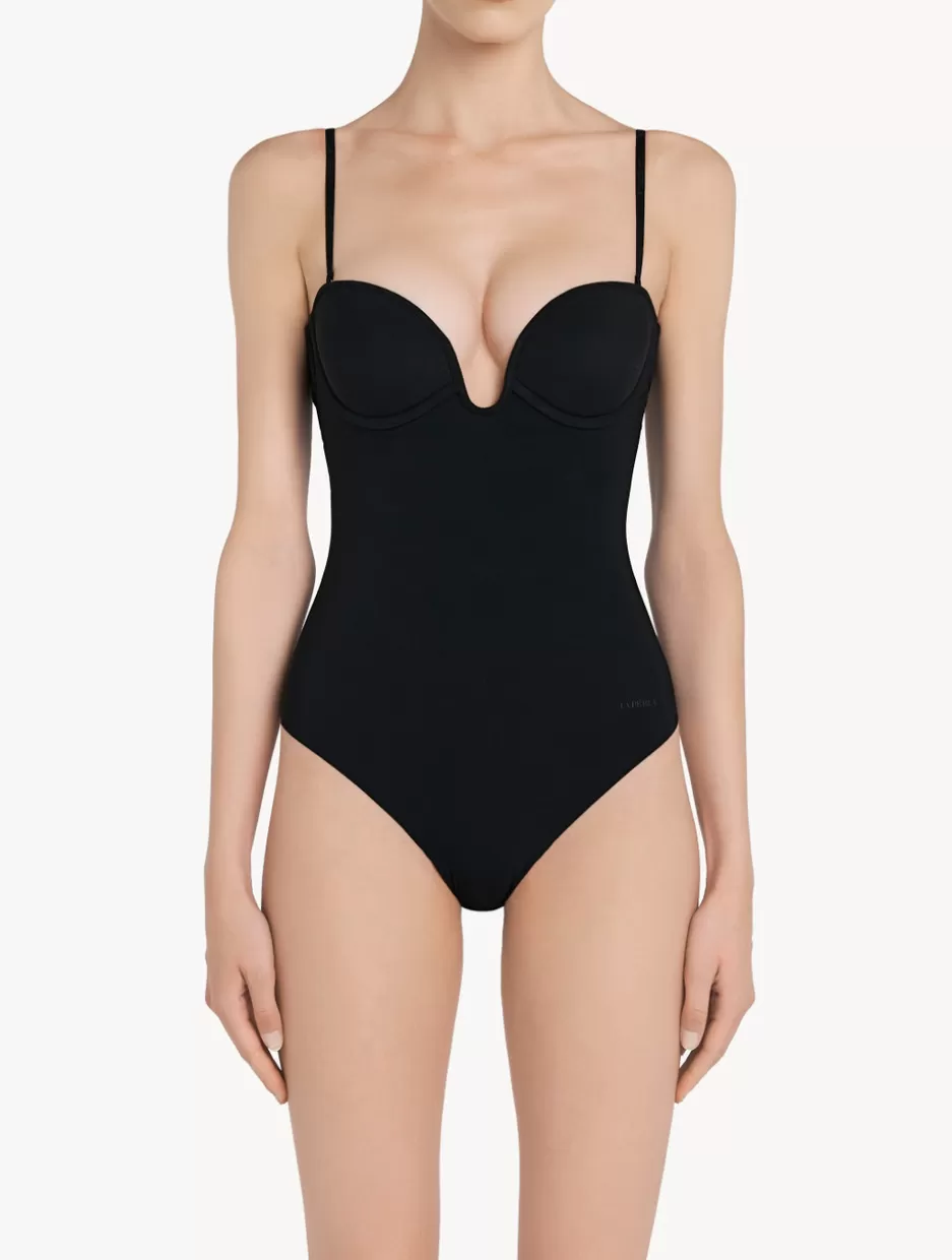 Bodysuits & Bustiers | Shapewear-La Perla Underwired Padded U-bra Bodysuit Black