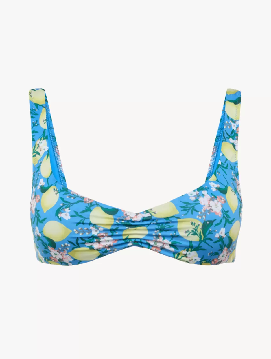 Bikinis-La Perla Printed Bikini Top Blue