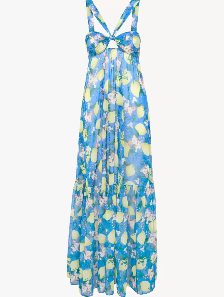 Beach Coverups-La Perla Printed Maxi Dress Blue