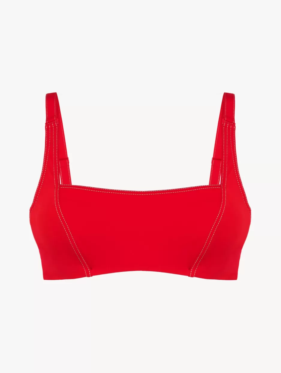 Bikinis-La Perla Bralette Bikini Top In Red