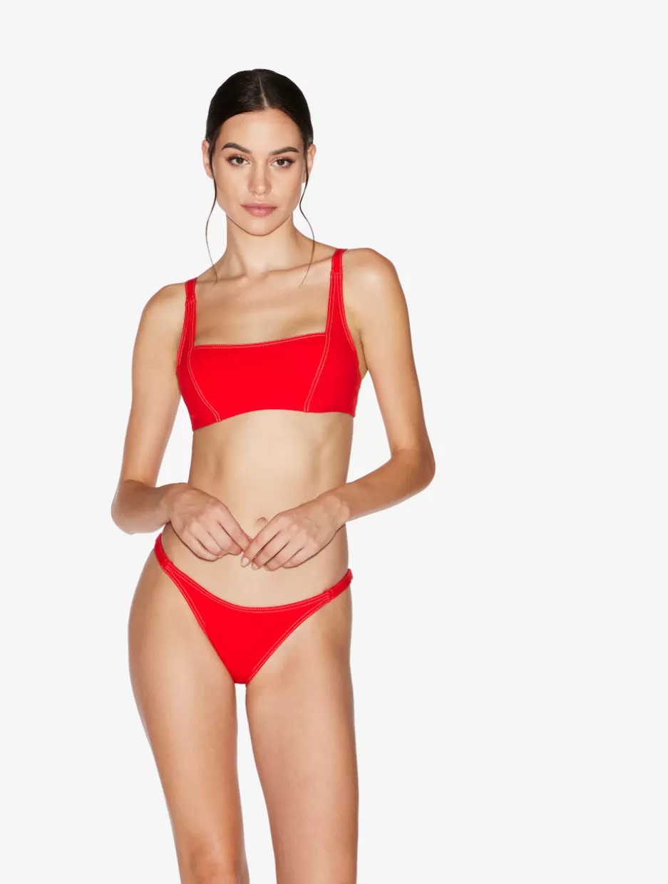 Bikinis-La Perla Bralette Bikini Top In Red