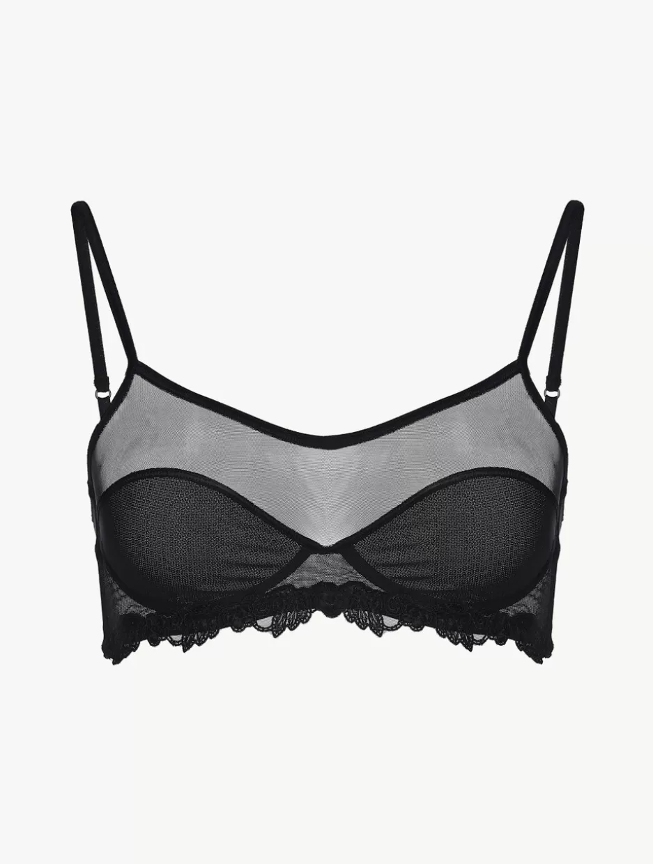 Bralette | Wireless-La Perla Bralette In Stretch Tulle Black