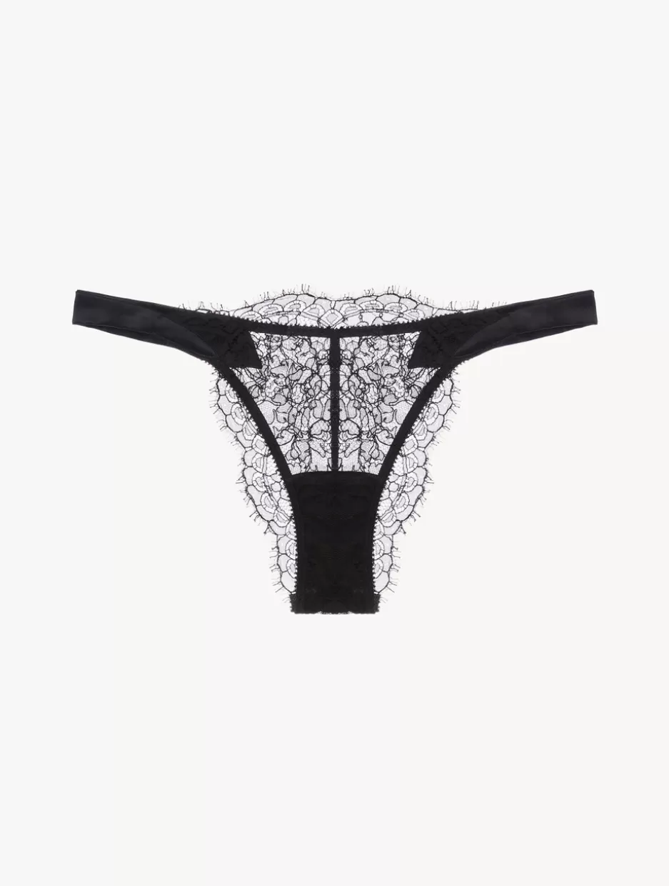 Brazilian-La Perla Brazilian Brief In Lace Black