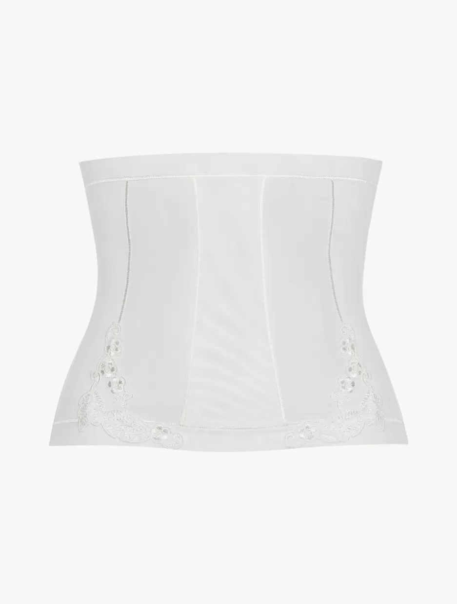 Bodysuits & Bustiers | Shapewear-La Perla Corset In Stretch Tulle Off-White