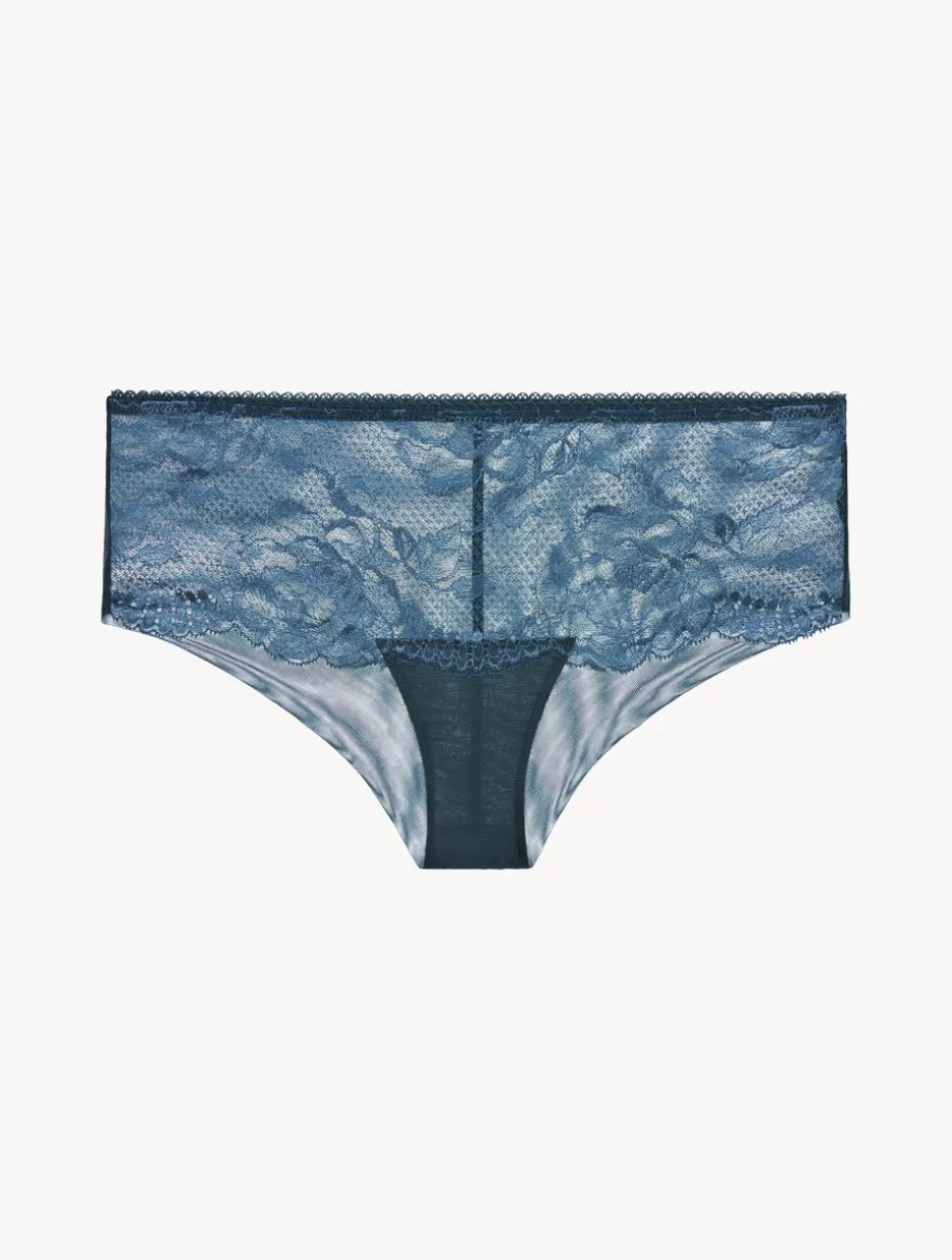 Hipster-La Perla Dark Lace Boyshort Brief Blue