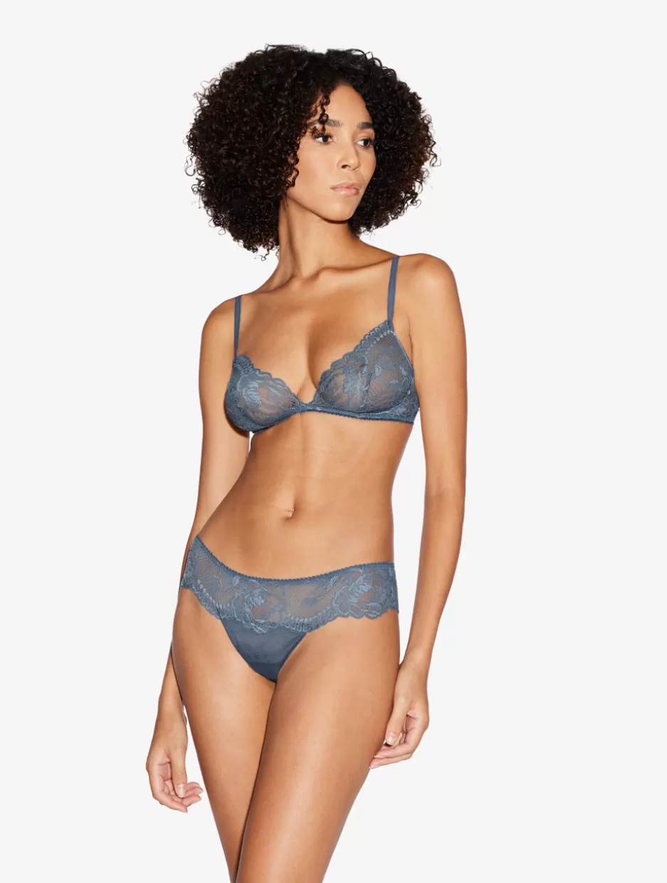 Triangle | Wireless-La Perla Dark Lace Non-wired Bra Blue