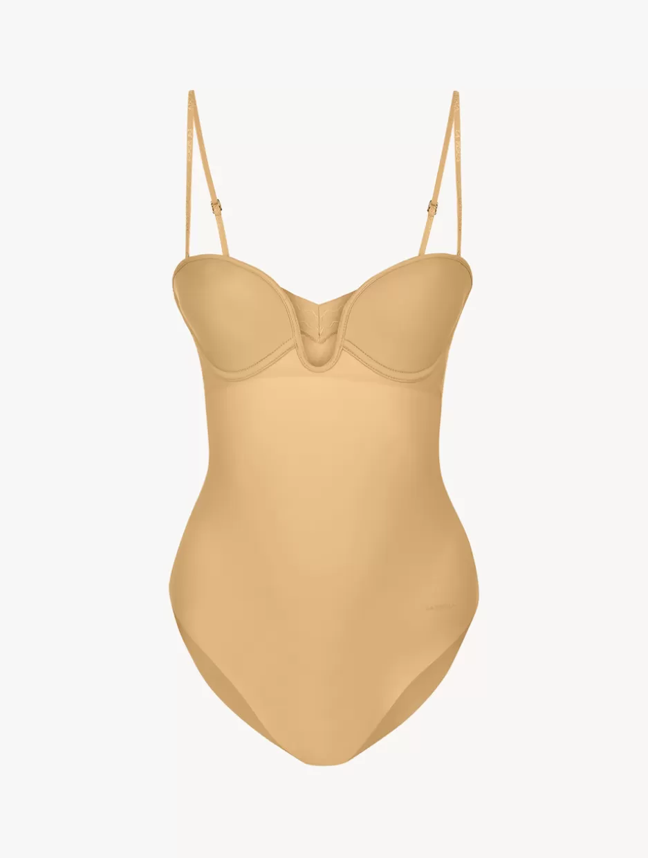 Bodysuits & Bustiers | Shapewear-La Perla Hazel-coloured Underwired Padded U-bra Bodysuit Nude