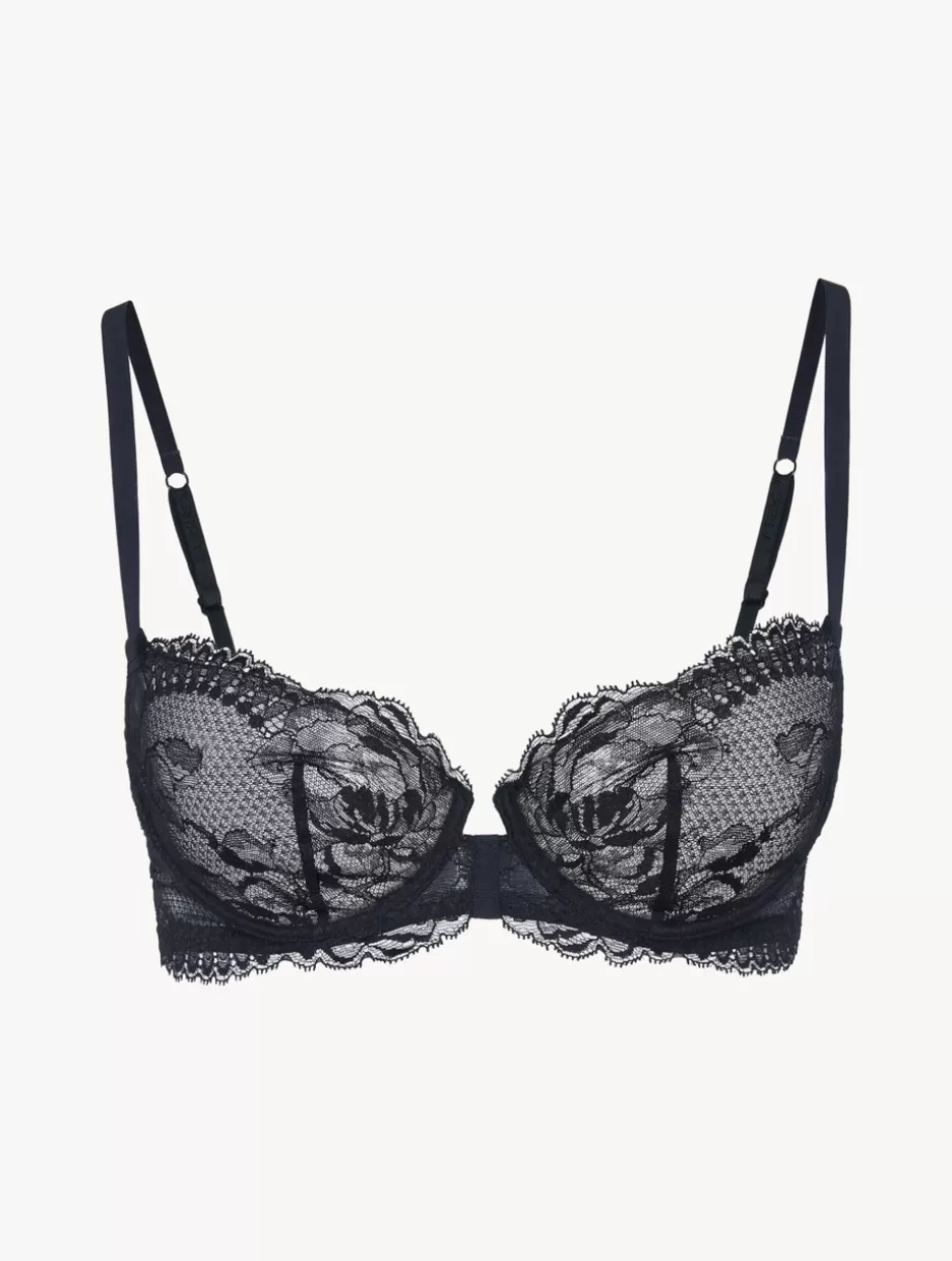 Balconette | Underwired-La Perla Lace Balconette Bra In Black