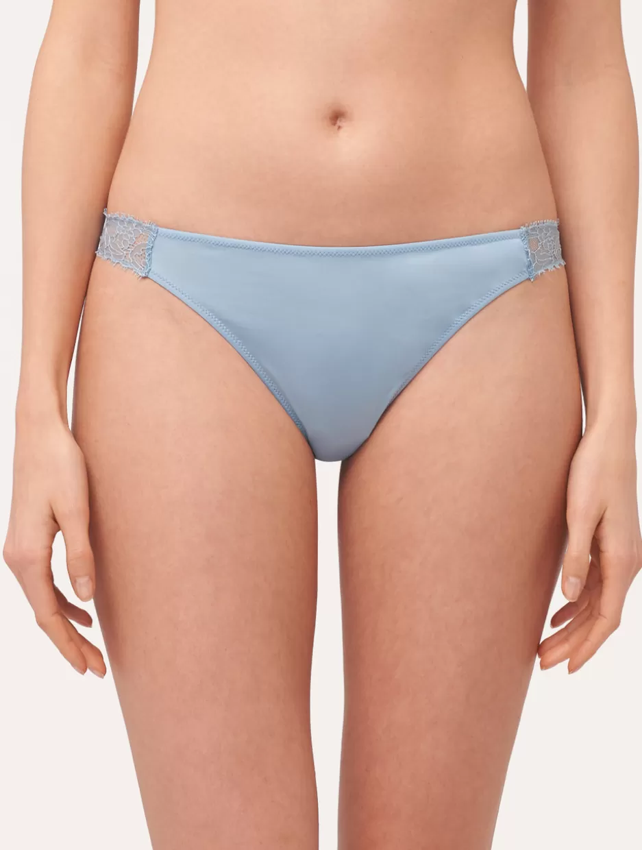 G string & Thong-La Perla Lace Thong In Azure