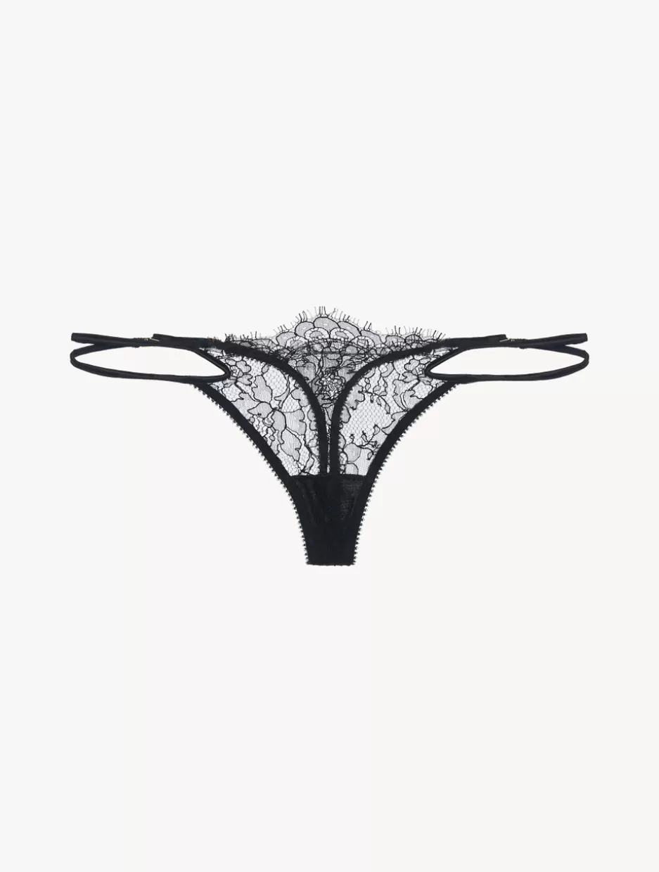 G string & Thong-La Perla Lace Thong In Black