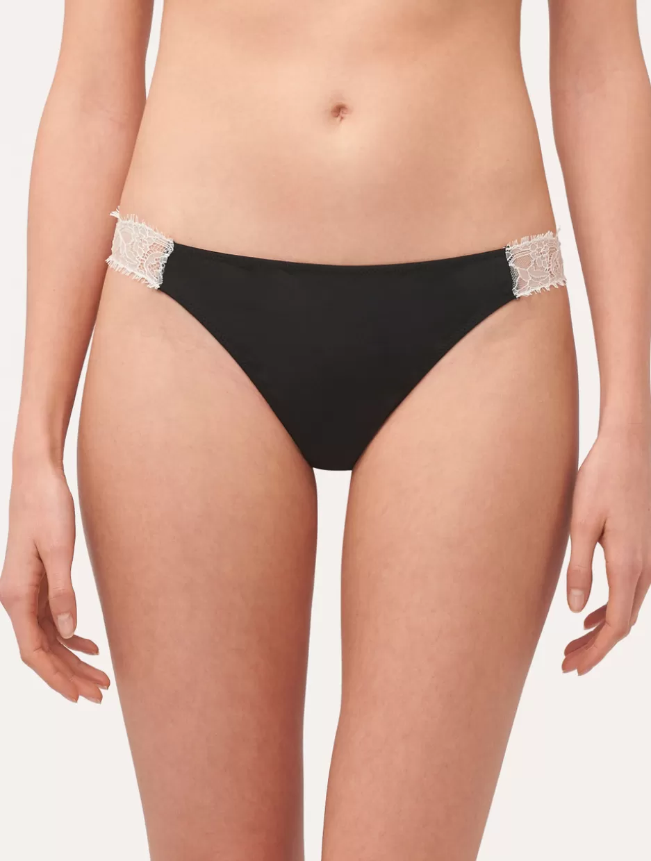 G string & Thong-La Perla Lace Thong In And Off-white Black