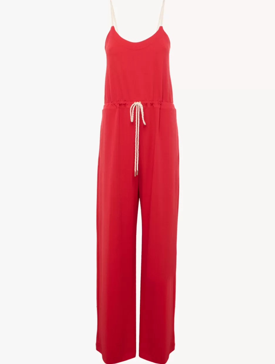 Beach Coverups-La Perla Monogram Jumpsuit In Red