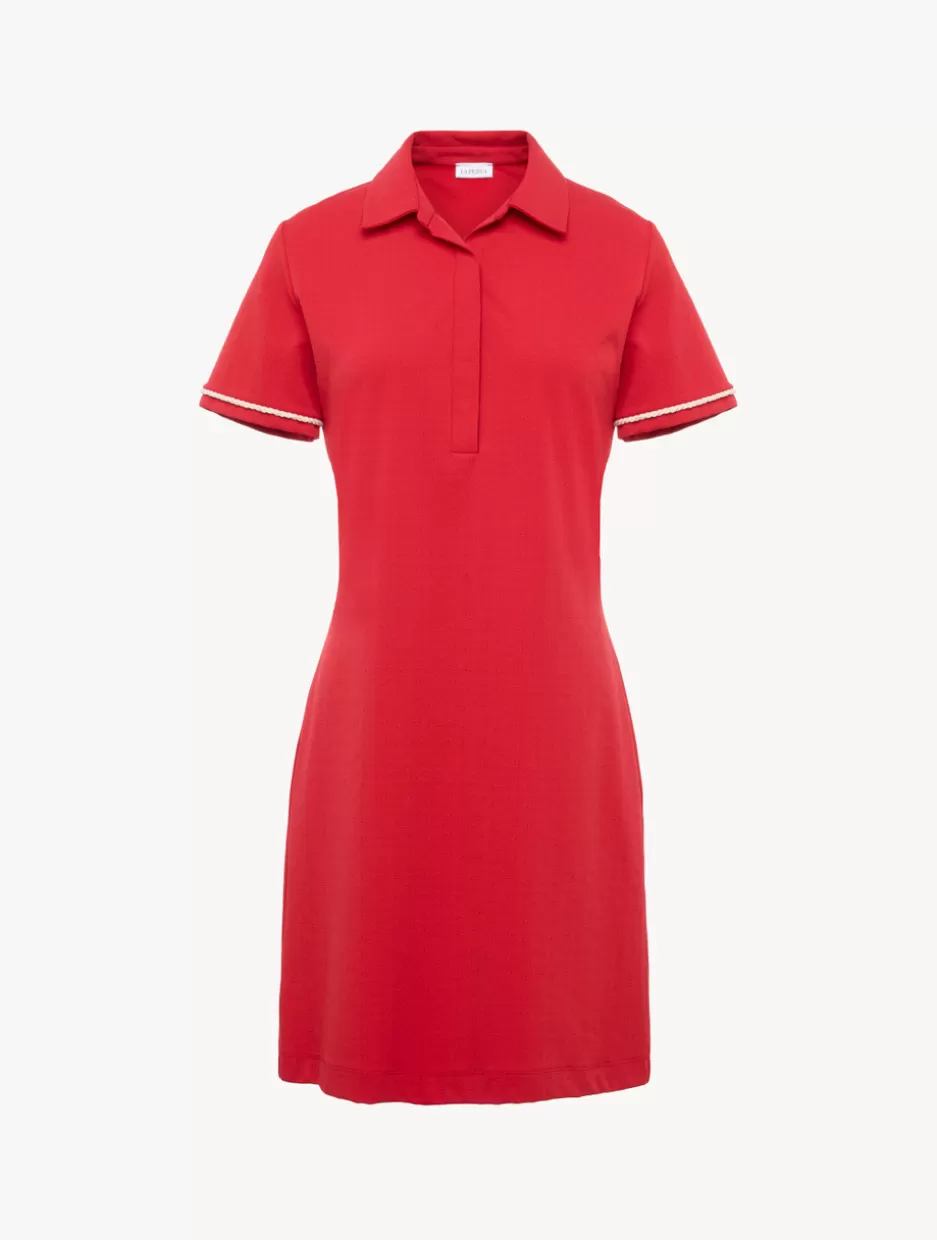 Beach Coverups-La Perla Monogram Polo Dress In Red